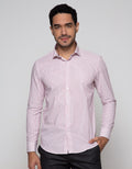 Cardinal Formal Kemeja Lengan Panjang Print Stripe