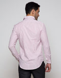 Cardinal Formal Kemeja Lengan Panjang Print Stripe