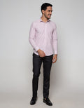Cardinal Formal Kemeja Lengan Panjang Print Stripe
