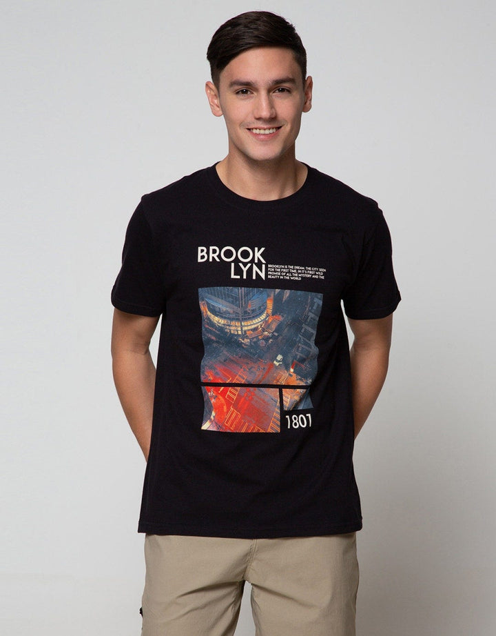T Zone Short Sleeve T-Shirt Photoprint City Coll Brooklyn