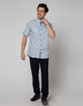 Johnwin Kemeja Detail Neck Casual