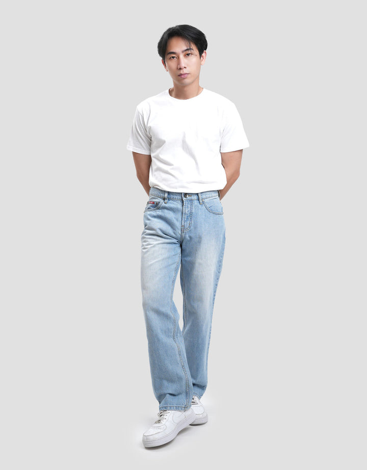 Cardinal Jeans Zipper Celana Panjang Denim Pria