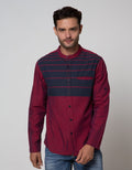 Cardinal Jeans Long Sleeve Koko Shirt Print Stripes Chest