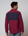 Cardinal Jeans Long Sleeve Koko Shirt Print Stripes Chest