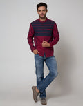 Cardinal Jeans Long Sleeve Koko Shirt Print Stripes Chest