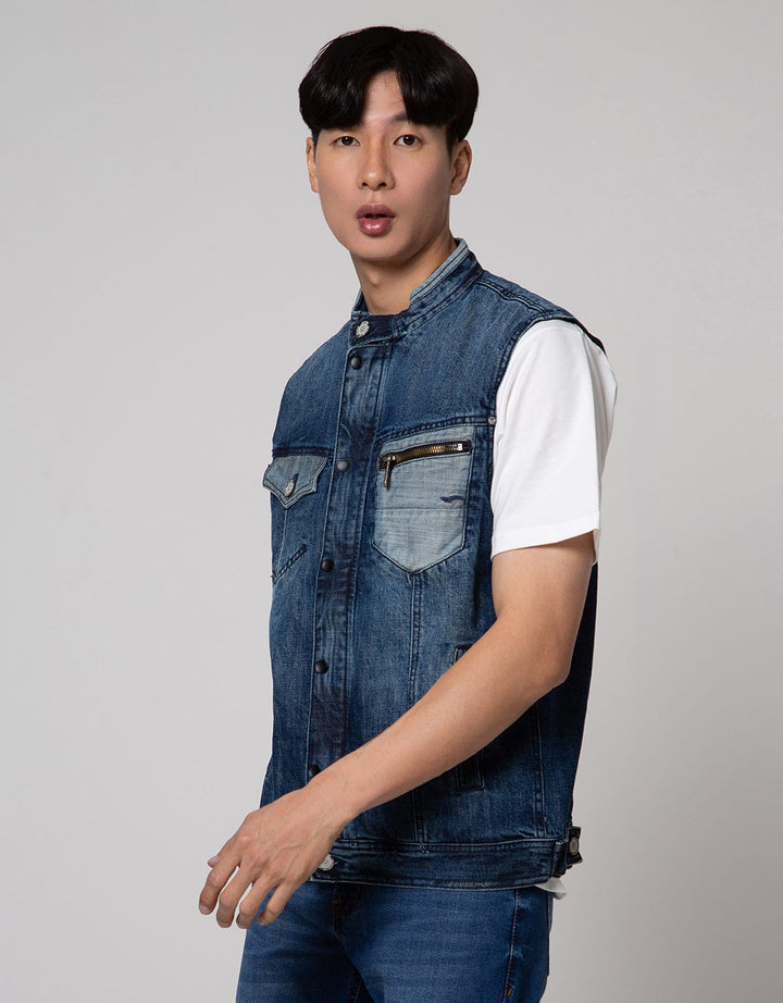 Cardinal Jeans Men's Denim Vest