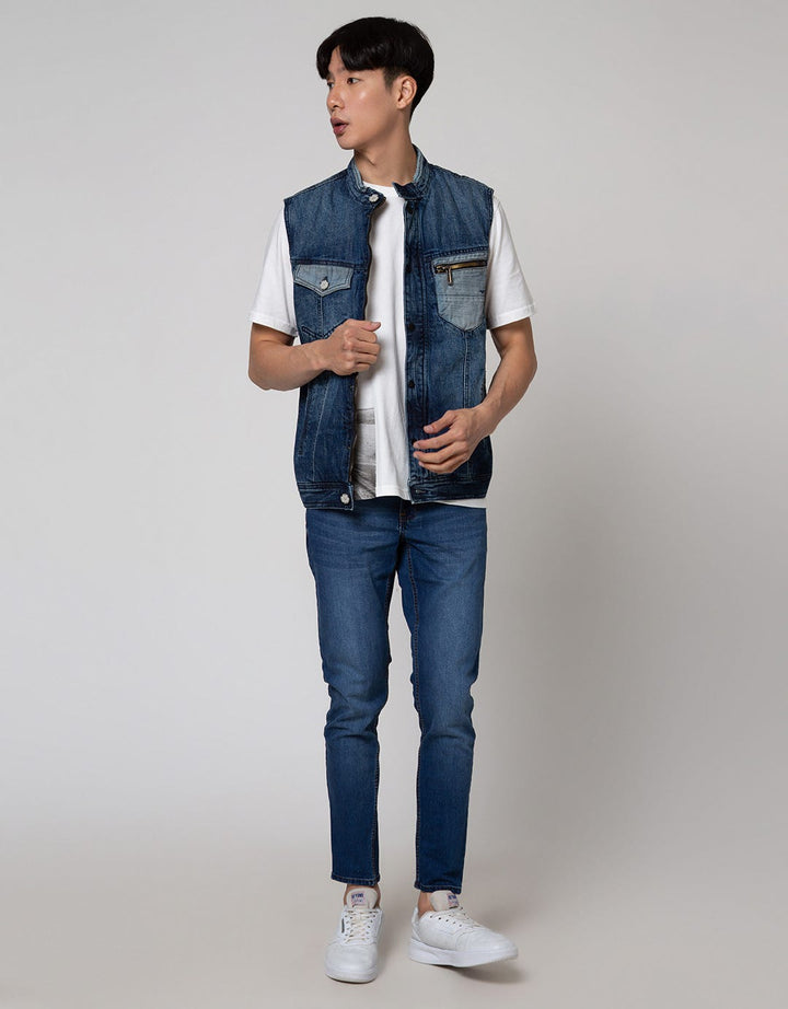 Cardinal Jeans Men's Denim Vest
