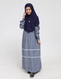 Cardinal Kids Girl Dress Muslim Stripe