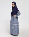 Cardinal Kids Girl Dress Muslim Stripe