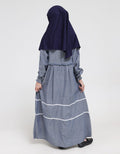 Cardinal Kids Girl Dress Muslim Stripe