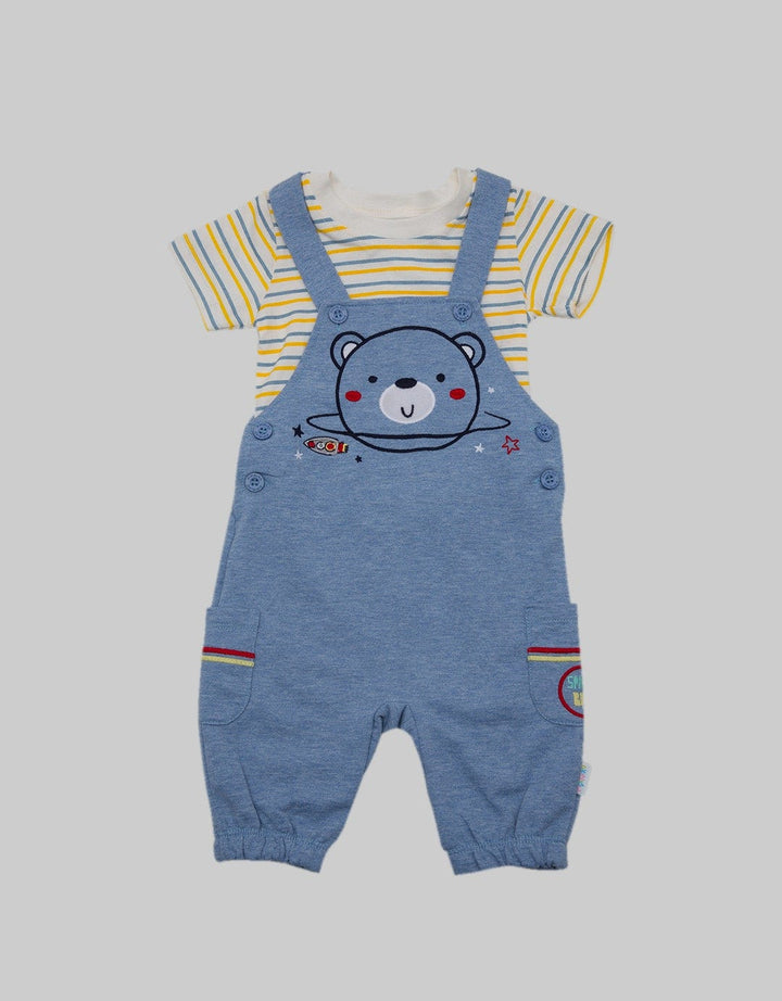 Pipiniko Overall Bear With Print T-Shirt Am