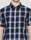 Gab's Regular Check Motif Men's Short Sleeve Shirt