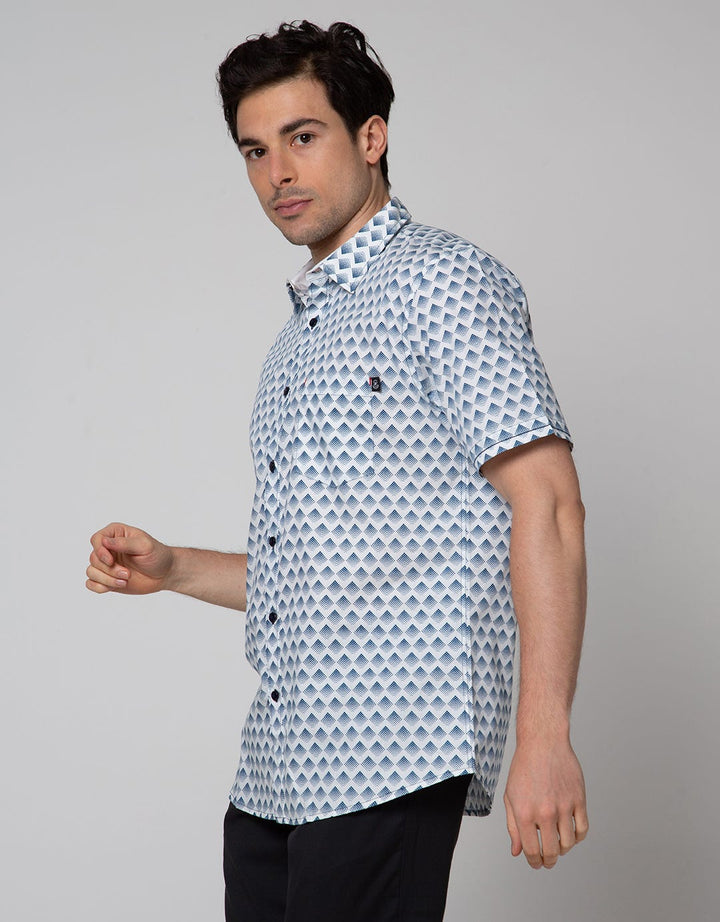 Johnwin Kemeja Print Casual