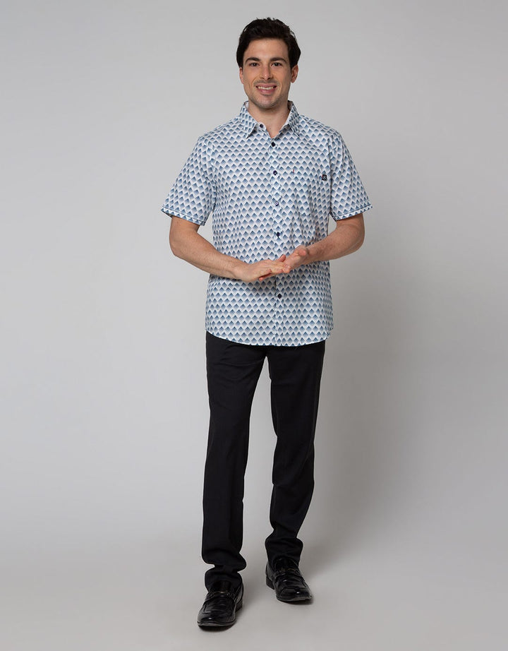 Johnwin Kemeja Print Casual