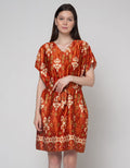 Cynthia Print Round Neck Batik Dress