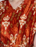 Cynthia Print Round Neck Batik Dress