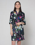 Cynthia Kimono Satin Set 2 in 1 Full Printed