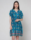 Cynthia Print Round Neck Batik Dress
