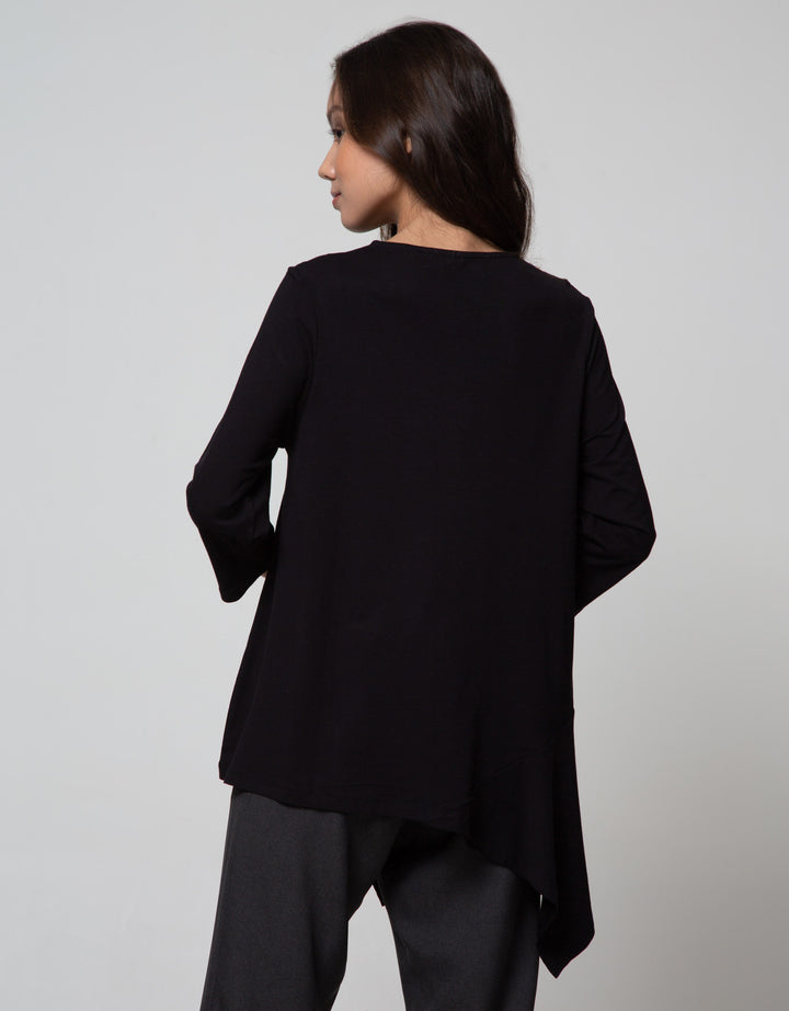 St. Yves Long Sleeve T-Shirt Flowy Rayon Spandex