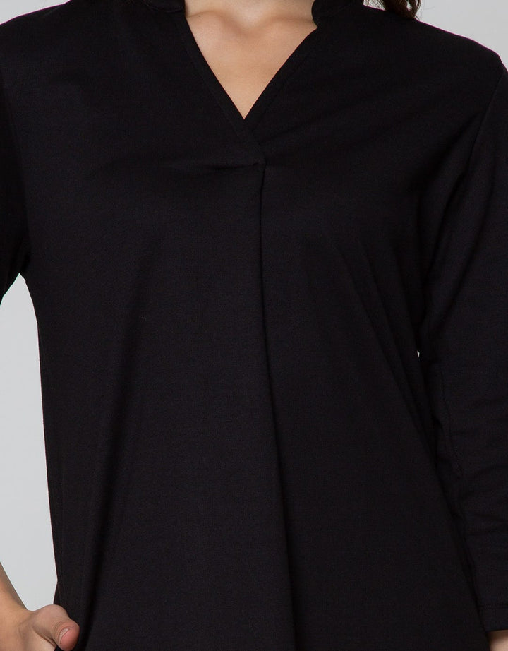 St. Yves Long Sleeve Midi Dress 78 Ponte V Neck