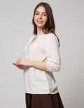 St. Yves Linen W Stoppe Women's 7/8 Sleeve Blouse