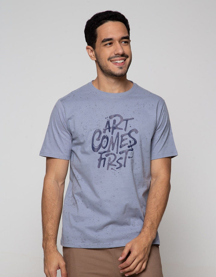 T Zone Short Sleeve T-Shirt Print Aop Art Comes First