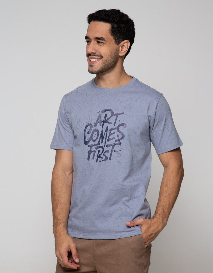 T Zone Short Sleeve T-Shirt Print Aop Art Comes First