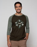 T Zone Raglan T-Shirt Print Geometric Awesome
