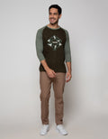 T Zone Raglan T-Shirt Print Geometric Awesome