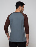 T Zone Raglan T-Shirt Print Geometric Nature