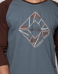 T Zone Raglan T-Shirt Print Geometric Nature