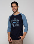 T Zone Raglan T-Shirt Print Geometric Impressive