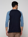 T Zone Raglan T-Shirt Print Geometric Impressive