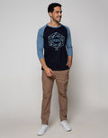 T Zone Raglan T-Shirt Print Geometric Impressive