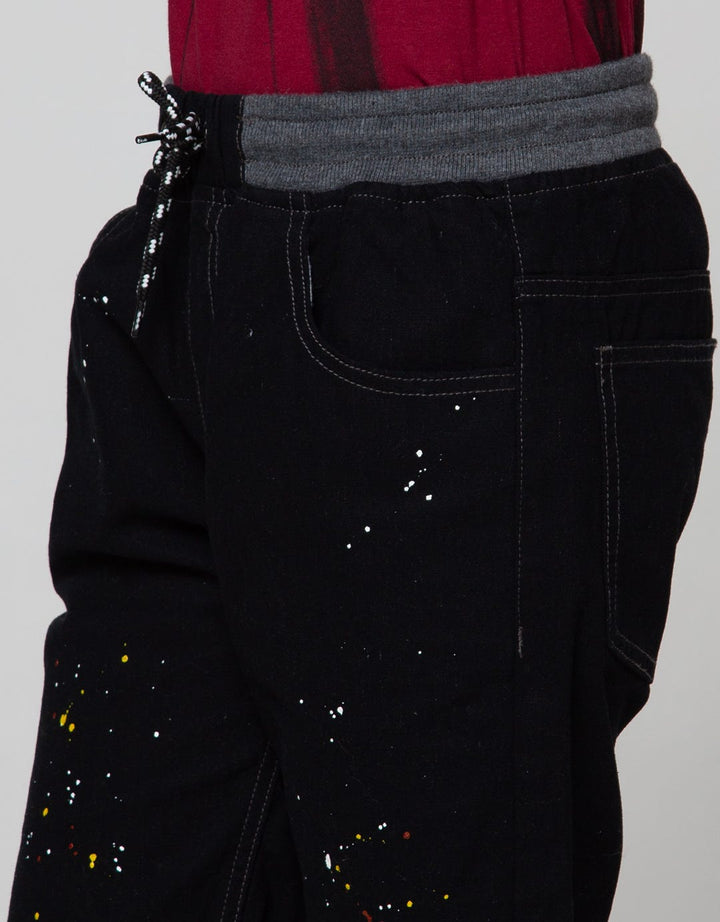 Nevada Short Denim Crop Denim Rib Splash