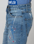 Nevada Short Denim Crop Denim Destroyed Spello