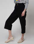 Details Long Pants 78 With Cullotes Shape W Button At Front