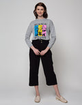 Details Long Pants 78 With Cullotes Shape W Button At Front
