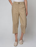 Details Long Pants 78 With Cullotes Shape W Button At Front