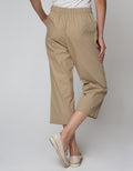 Details Long Pants 78 With Cullotes Shape W Button At Front