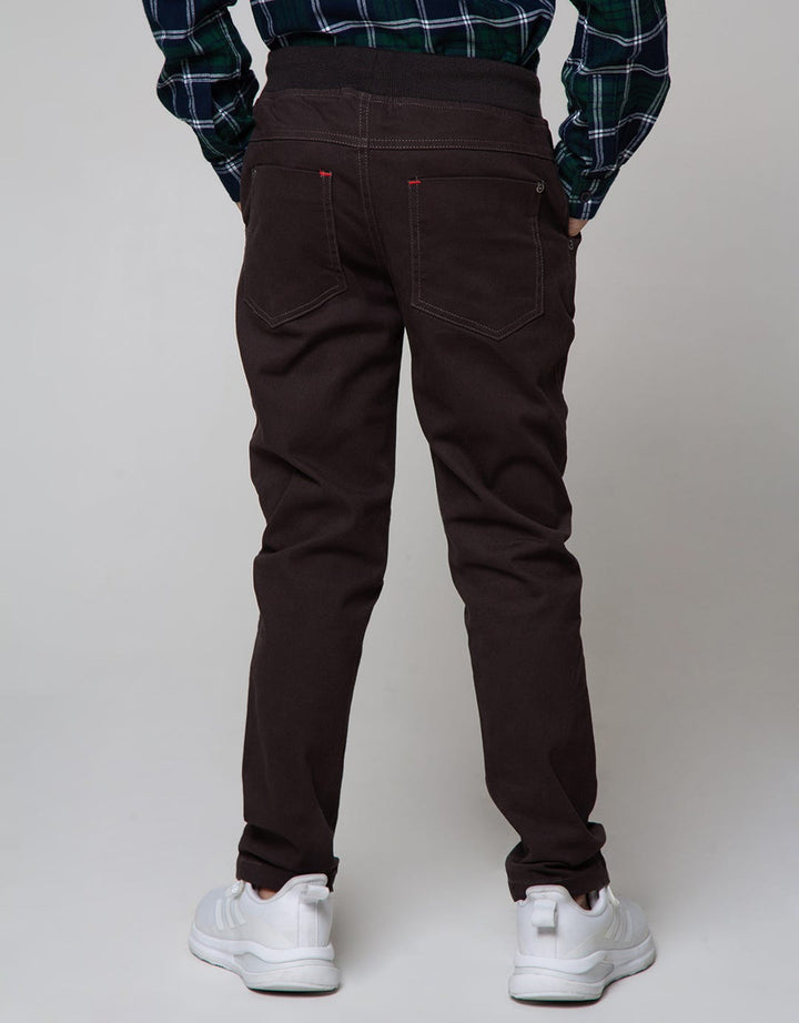 Nevada Pants Woven Rib Knee Cut Stretch