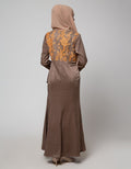 Cardinal Femme Brukat Detail Gamis Wanita