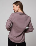 Cardinal Femme Slide Front Blouse Wanita