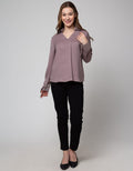 Cardinal Femme Slide Front Blouse Wanita