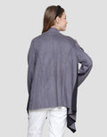 Cardinal Femme Asymmetric Jaket Lengan Panjang Wanita