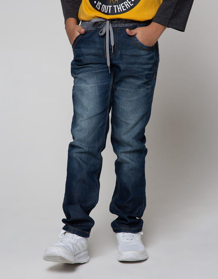 Nevada Pants Denim Long Pants Rib  Washing