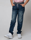Nevada Denim Long Pants Rib Whisker