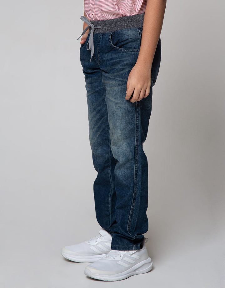 Nevada Denim Long Pants Rib Whisker