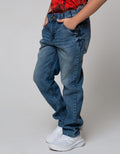 Nevada Denim Long Pants Zip Washing
