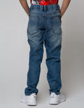 Nevada Denim Long Pants Zip Washing